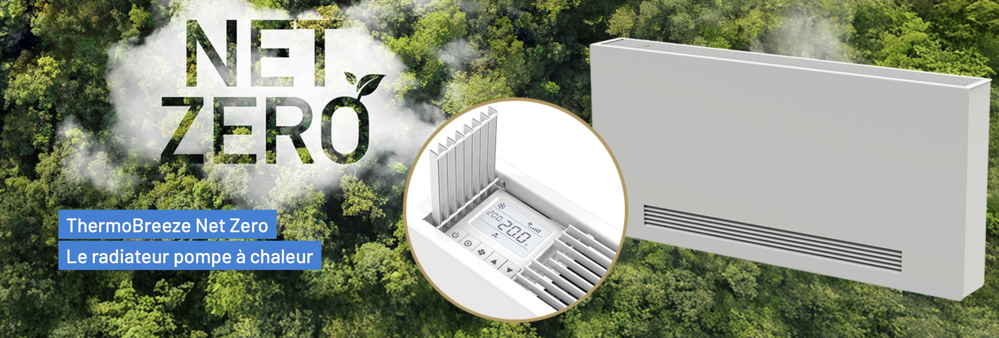 HENRAD ThermoBreeze — chauffage à air chaud sans unité extérieure